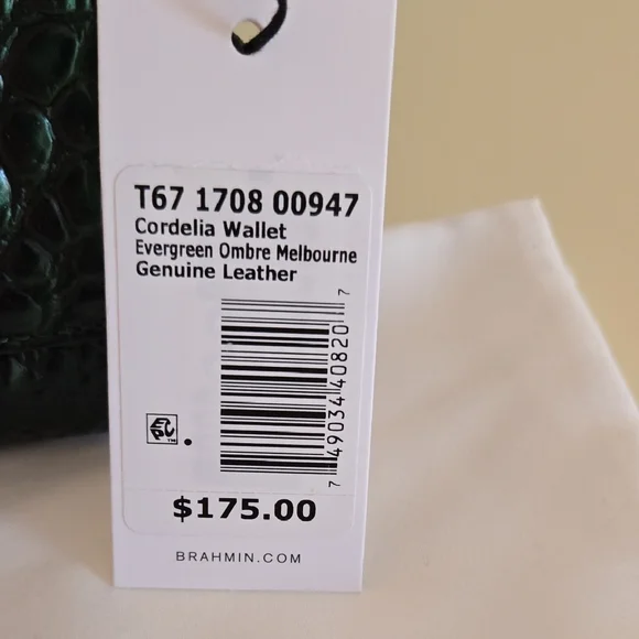 Brahmin Asher Tote and Cordelia Wallet Set in Evergreen Ombre Melbourne. NWT - Picture 4 of 16